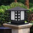 thumbnail image 5 of Miumaeov Outdoor Post Light Retro Frosted Exterior Pillar Lights Warm Light for Garden Patio Pathway Gate Black, 5 of 9