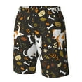 thumbnail image 4 of Adobk Bones And Leaves Print Men's Swim Trunks Hawaiian Bathing Suit Swimsuits Beach Shorts with Pockets-Large, 4 of 6