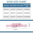 thumbnail image 4 of Baby Girl Shoes Soft Sole Floral Newborn Infant Mary Jane Flats Baptism Dresses Shoes Soled Sandals Shoes Princess Shoes-Pink-10.5Cm, 4 of 6