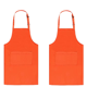 thumbnail image 1 of 2 delantales ajustables resistentes a las gotas de agua con 2 bolsillos delantales de cocina para mujeres hombres chef, 1 of 5