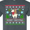 thumbnail image 4 of Inktastic Merry Christmas Sloth and Llama Ugly Sweater Style T-Shirt, 4 of 5