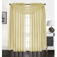 thumbnail image 1 of Regal Home Collections Blaire Raised Jacquard Rod Pocket 2 Curtain Panels, 54"x 84" each, Gold, 1 of 6