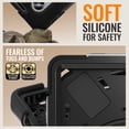 thumbnail image 5 of For Lenovo Tab M11/K11 LTE TB-330FU 11 inch Case, 360 Rotatable Handle Stand, Shoulder Strap, Drop-Proof Design, Black, 5 of 7