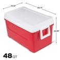 thumbnail image 2 of Hielera YWYJQQx 45L/48QT roja con asa abatible, 2 of 8