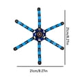 thumbnail image 4 of POINTERTECK Glowing Fingertip Mechanical Top Anxiety And Stress Relief Diy Deformable Stress Relief Toy Creativity Development Glowing Decompression Fingertip Spinner, 4 of 6