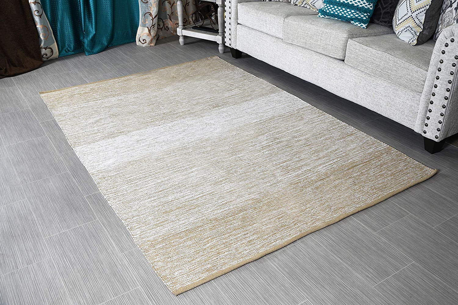 beige living room rug