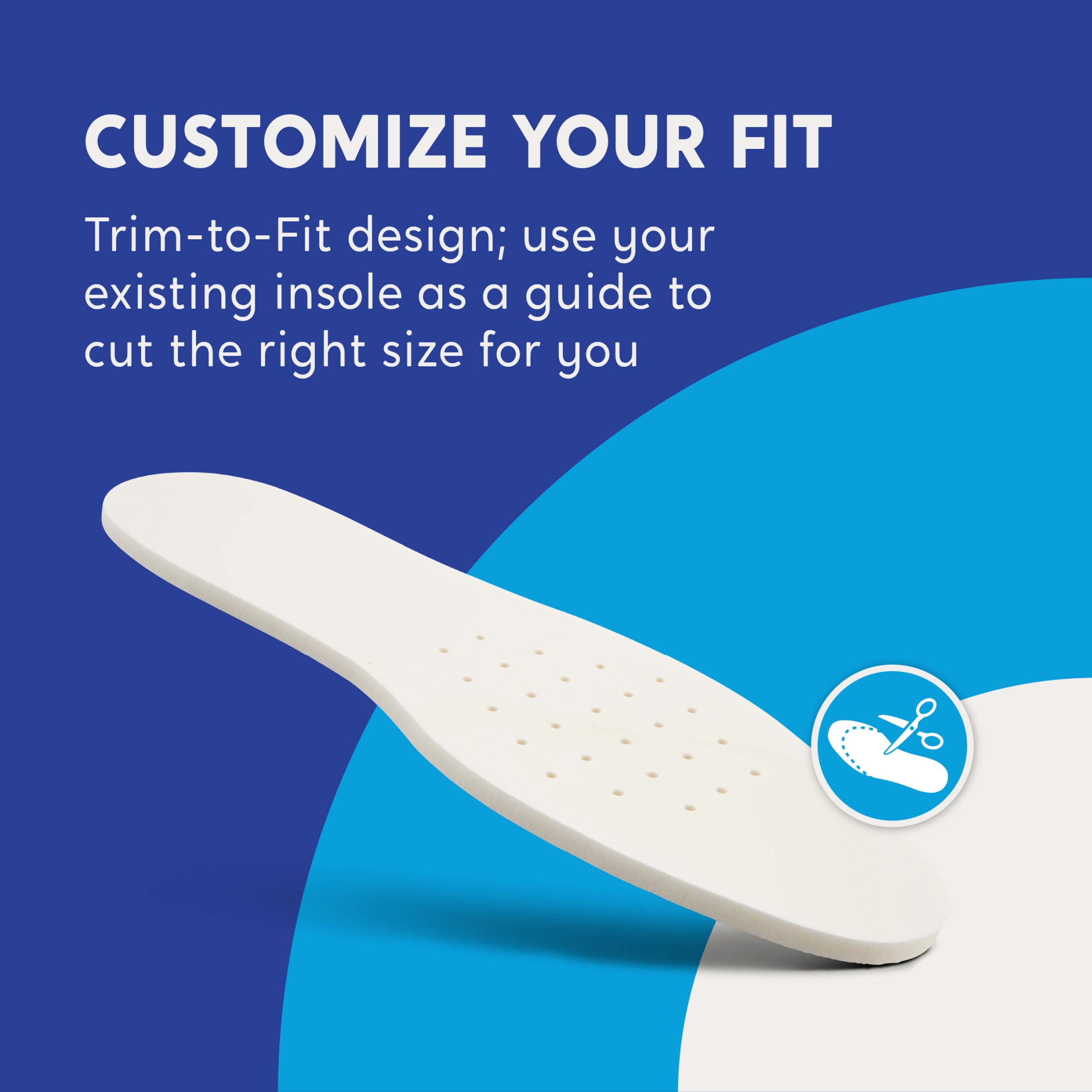 Sof Comfort Double Thick Foam Insole 2-Pack, Unisex One Size   Most