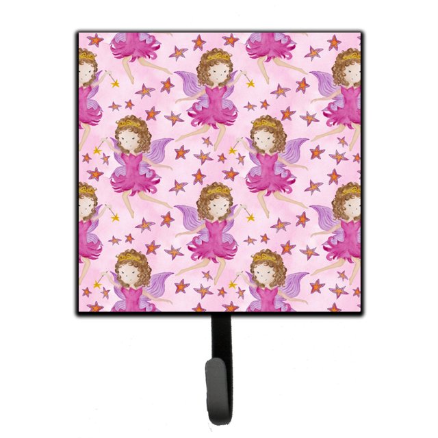 "Treasures Watercolor Fy Princess on Pink Wall Hook, Small, Multicolor" Caroline's Treasures BB7547SH4