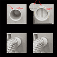 thumbnail image 3 of 2X Kitchen Range Hoods Check Valve for 150/160/180mm Pipe Double-Ended Anti Odor Check Control Air Outlet System-B, 3 of 7