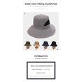 thumbnail image 4 of Quivnbaro Outdoor Sun Hat for Men Summer UV Protection Wide Brim Fishing Cap Breathable Hiking Travel Hat, 4 of 5