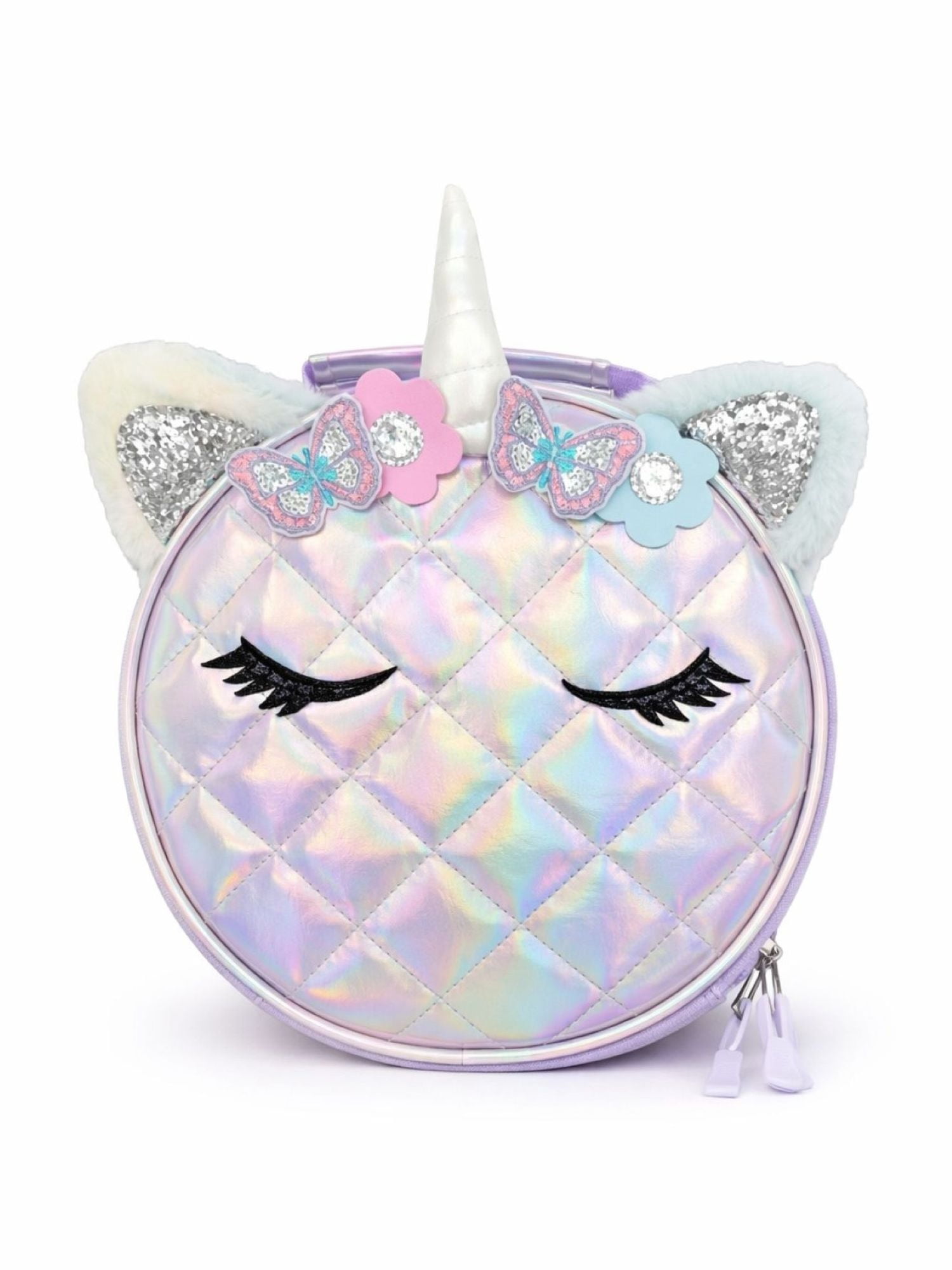 Wonder Nation Girl's 17" Unicorn Backpack & Lunch Box Set, Lavender
