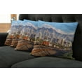 thumbnail image 2 of Ambesonne Urban Throw Pillow Cover 4 Pack, Salt Lake City Utah USA, 16", Multicolor, 2 of 6