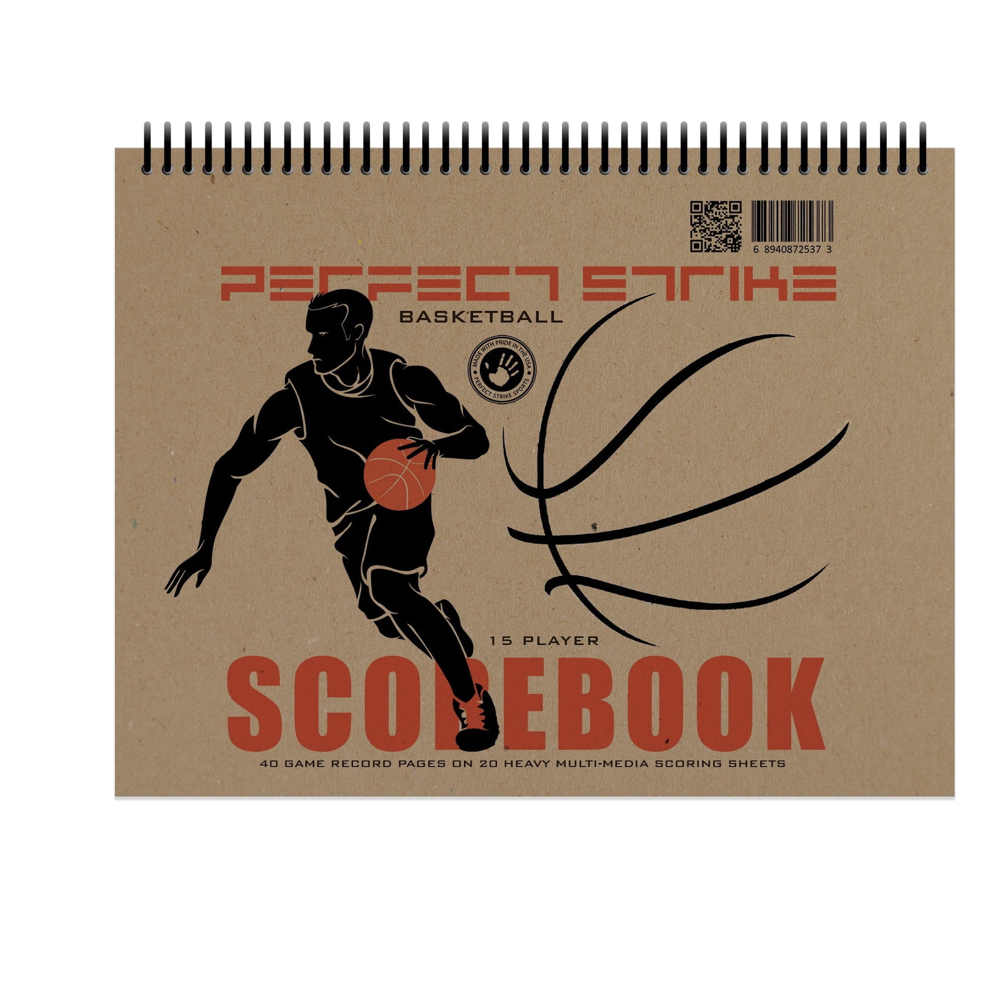 Perfect Strike Basketball Scorebook with Rules and Scoring Instructions : Heavy Duty. Youth and Adult Basketball. TS-15P (1 Book)