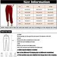 thumbnail image 3 of GILIGEGE Women's Elastic Waist Ankle Length Velvet Joggers Pants Winter Regular Velvet Harem Pant High Waist Yoga Trousers Casual Track Cuff Stretch Trousers with Pockets Dark Grey XL, 3 of 5
