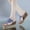 D-Blue, variant on Kcodviy Women Summer Peep Toe Summer Wedges Shoes for Women Breathable Beach Sandals Rhinestone Womens Wedge Flip Flops Slip-on Wedges Shoes