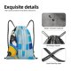 thumbnail image 4 of Fotbe French Bulldog Dog in a Bathtub Bolsa Mochila con Cordón Estampada, Bolsa de Gimnasio Deportiva, Bolsa Cinch, Bolsa con Cordón para Hombres y Mujeres-Medium, 4 of 6