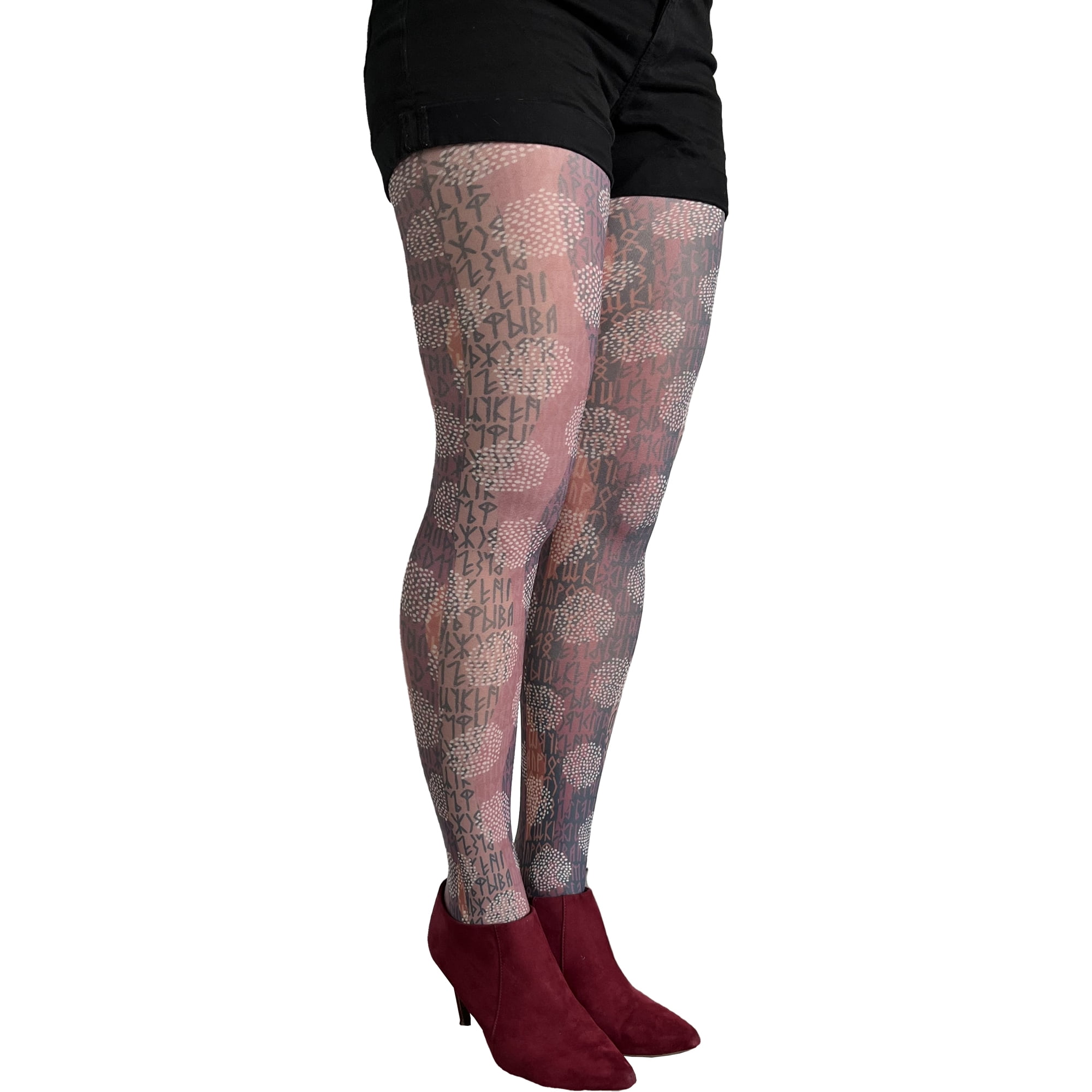 Plus size floral tights hot sale