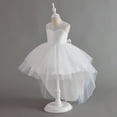 thumbnail image 4 of Godderr Kids Toddlers Girls Flower Princess Dress Sleeveless Lace Dress Princess Piano Performance Wedding Dress Fluffy Dress Pageant Dresses for Girls 4-12Y, 4 of 7