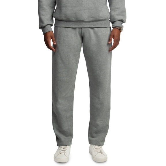 Fruit of the Loom Men's and Big Men's Fleece Open Bottom Sweatpant with Pockets