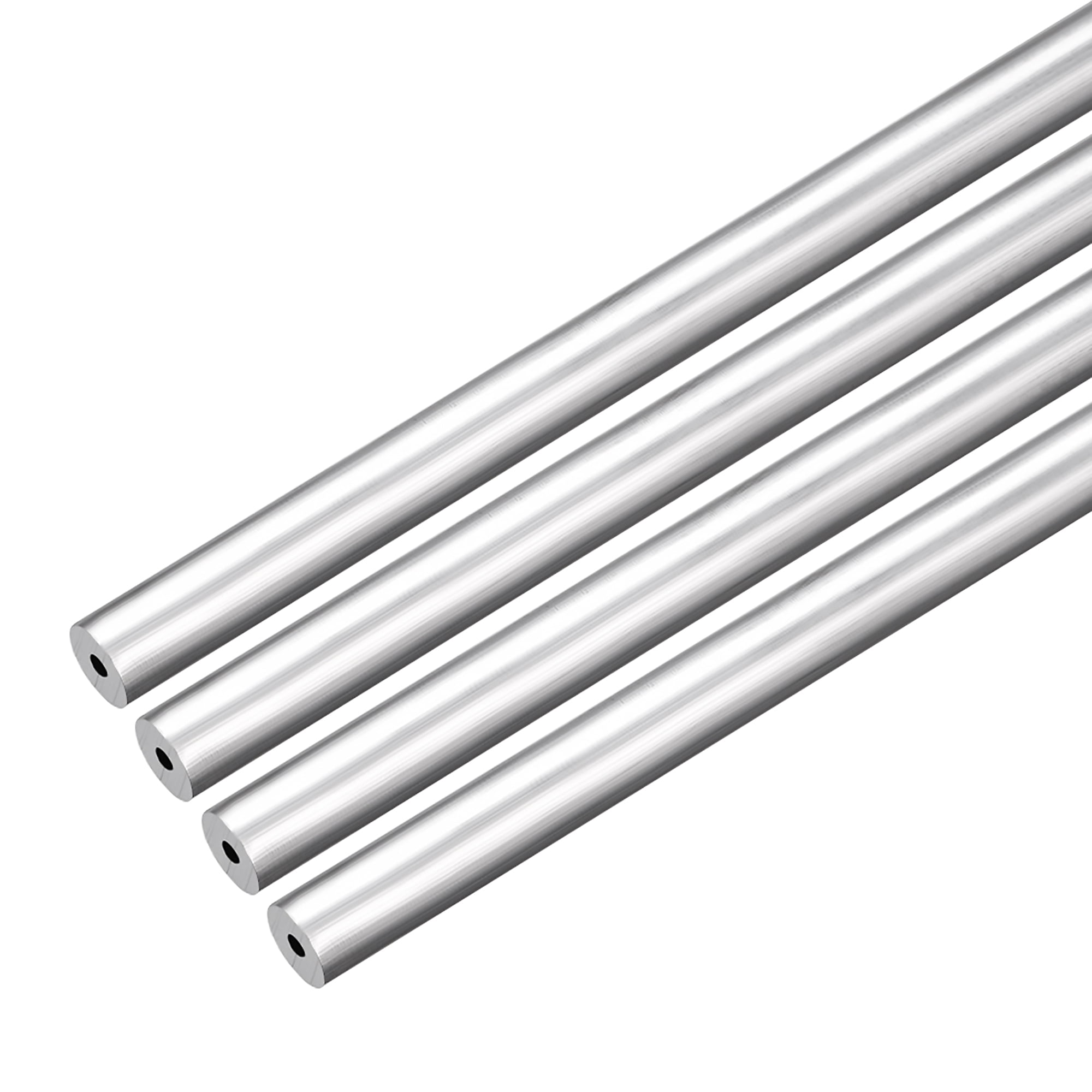 4Pcs 6063 Aluminum Round Tubing 1 Feet Length 0.156 Inches ID 0.39
