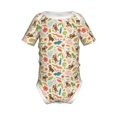 thumbnail image 2 of Balery Monkeys in the Jungle Pattern Baby Climbing Clothes Infant Bodysuit Cute Infant Bodysuit Baby Romper-6 Months, 2 of 7