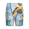 thumbnail image 2 of Haiem Giraffe Come Out From Zipper Men's Pajama Short with Soft Woven Cotton Elastic Waistband Sleep Short-X-Large, 2 of 9
