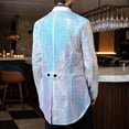 thumbnail image 7 of oqasdz Mens Suit Jacket Sequin Tuxedo Tailcoat Elegant Stage Performance Jacket Casual Lightweight Sport Coat Travel Party Business Formal, 7 of 7