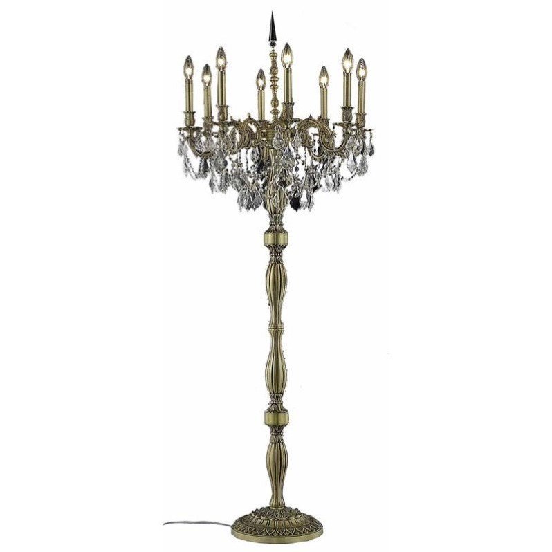 Elegant Lighting Rosalia 62" 8 Light Elegant Crystal Floor Lamp