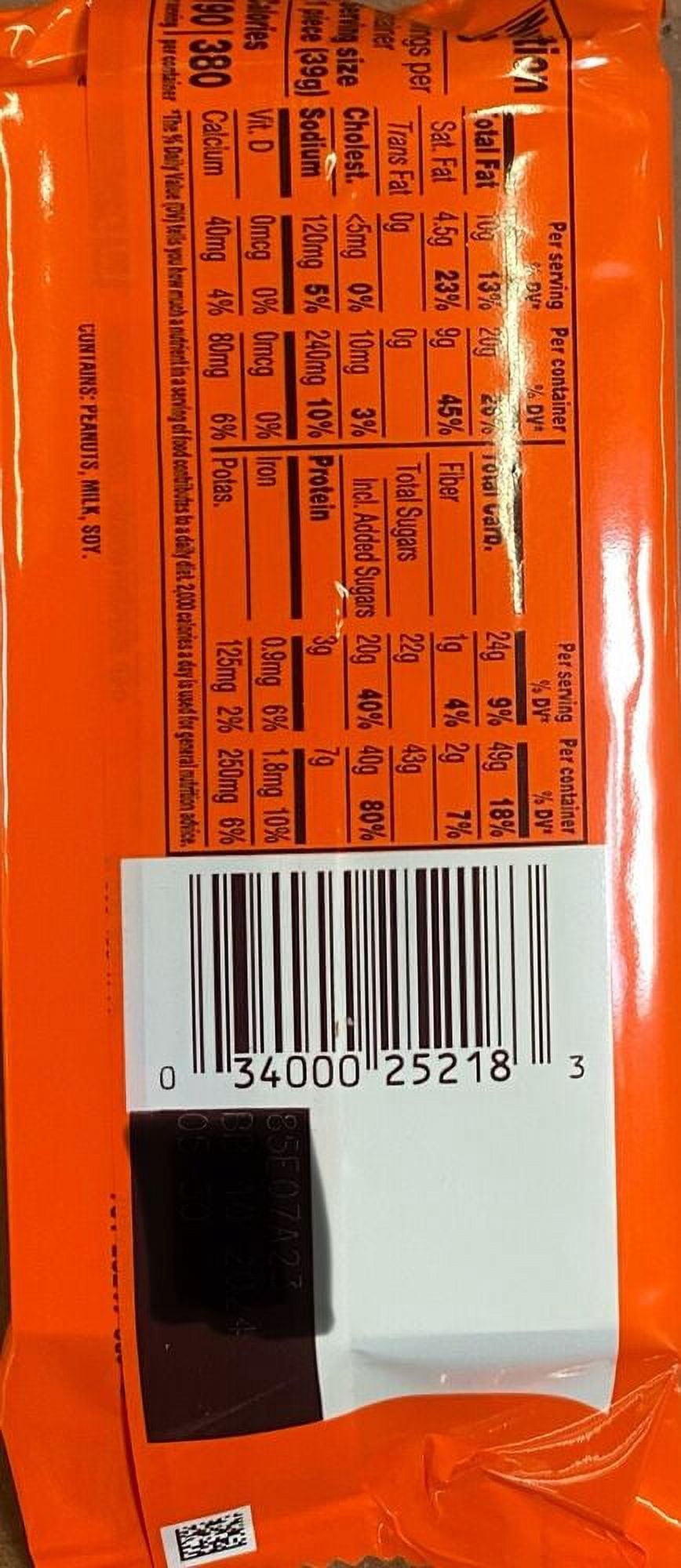 5x CARAMEL Big Cup King Size Peanut Butter Cups Candy 2.8 Oz - 5 PACK
