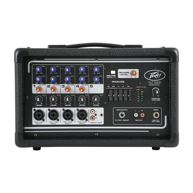 PEAVEY Mezcladora Portátil Amplificada 200W PV 5300 PEAVEY