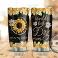 thumbnail image 2 of 20oz World Best Dog Mom Sunflower Lover Stainless Steel Tumbler Cup with Lid, Double Wall Vacuum Thermos Insulated Travel Coffee Mug - AERZ1012009Z, 2 of 3