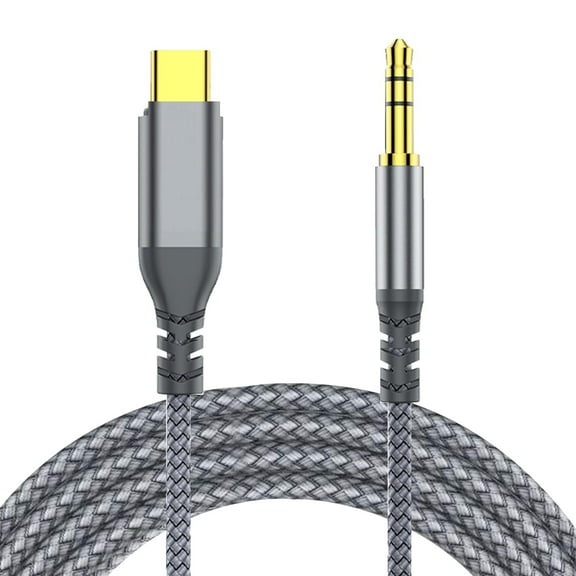 USB C to 3.5mm Audio Aux Jack Cable (3.3ft), Type C to 3.5mm Headphone Car Stereo Cord Compatible with iPhone 16 Pro Max 15 Pro Max, Samsung Galaxy S24 S23 S22 S21 Note 20, Pixel 4 5 XL, iPad Pro