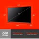 thumbnail image 2 of Pantalla LED Roku Smart TV Onn 4K UHD 70 Pulgadas HDR Reacondicionado, 2 of 8