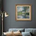 thumbnail image 3 of IDEA4WALL Premium Frame Wall Art Claude Monet Watercolor Forest Lake Reflection Classic Canvas Print Antique Countryside Fine Art Classic Historic Artwork for Home Decor - 26"x26" Natural, 3 of 5