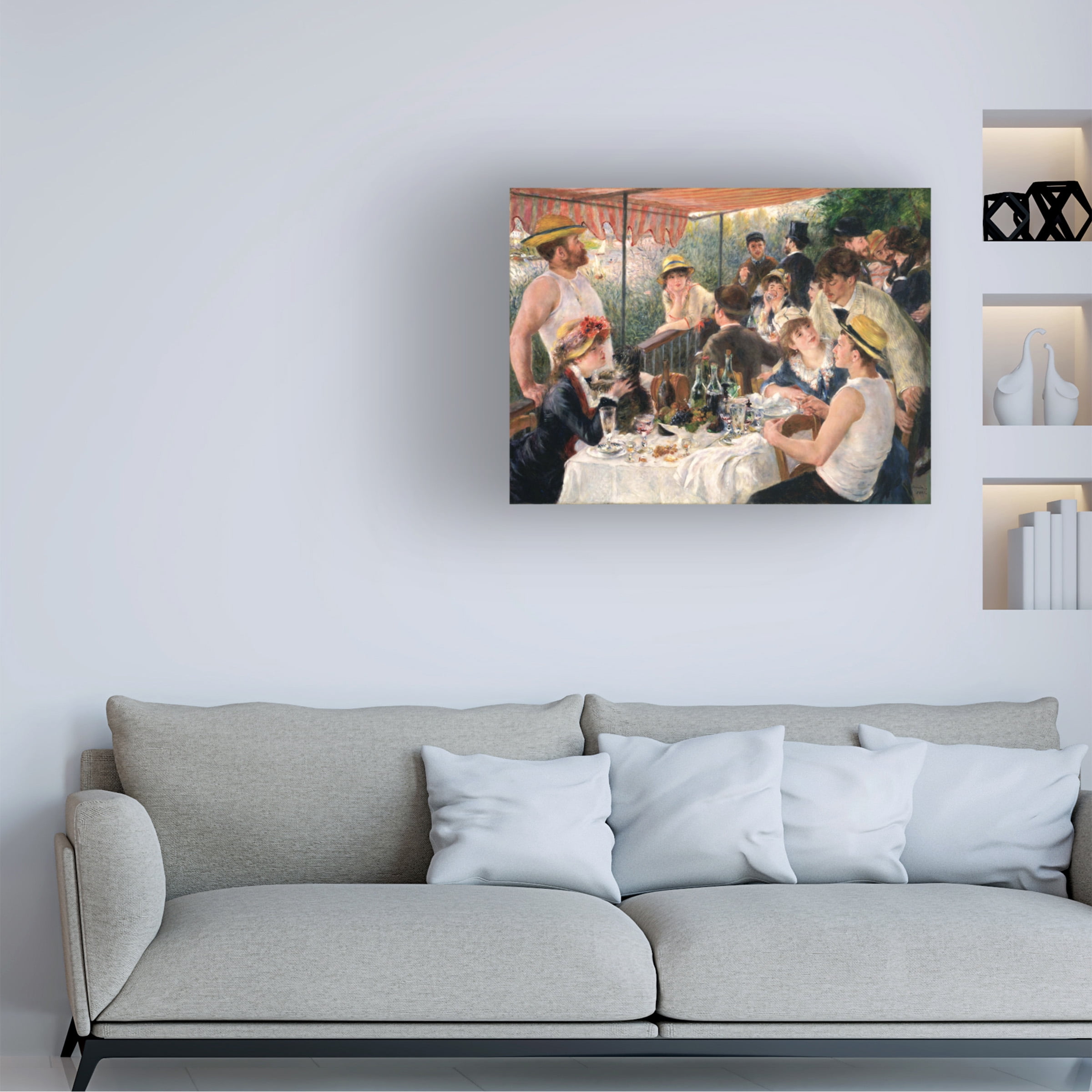 Trademark Fine Art Pierre Renoir The Luncheon of the Boating Party Canvas Wall Art - 35x47