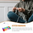 thumbnail image 4 of 150pcs Assorted Color Stitch Markers for Knitting and Crochet ABS Material Small Size Lightweight, 4 of 8