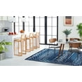 thumbnail image 3 of SAFAVIEH Tulum Ronald Oriental Area Rug, Navy/Ivory, 6'7" x 6'7" Square, 3 of 9