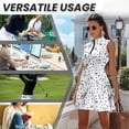 thumbnail image 6 of Uorisanigo Golf Star Matching Couple Outfits Golf Shirts for Men Size 2XL Short Sleeve Dry Fit Casual Print Shirts and Womens Golf Dress with Shorts Sleeveless Pockets Tennis Dresses, 6 of 8