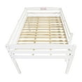 thumbnail image 5 of Camaflexi Tribeca Concord Junior Full Size Loft Bed Solid Wood Bed Frame, White 100% Solid Wood, 5 of 6
