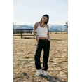 thumbnail image 5 of CALI1850 Women's Comfortable Casual Low Rise Relaxed Fit Daily Low Rise Relaxed Fit Cargo Pants Black 5, 5 of 7