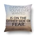 thumbnail image 1 of BOSDECO Inspiration Quote Pillowcase Pillow Cushion Cover 16x16 inch, 1 of 1