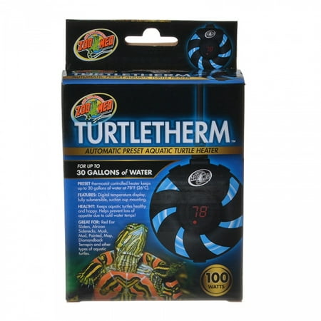 Zoo Med Turtletherm Automatic Preset Aquatic Turtle Heater 100 Watt (Up to 30 Gallons) - Pack of