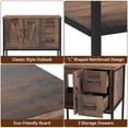 thumbnail image 6 of ELECWISH 30" Bathroom Vanity, Rustic Brown Bathroom Vanity with Sink Combo Set, Farmhouse Modern Wood Bathroom Cabinet with Brown Round Ceramic Sink, 6 of 8
