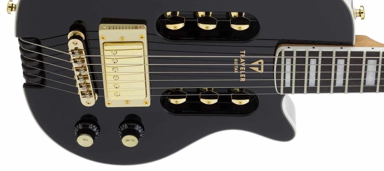 Traveler Guitar EG-1 Custom Electric Travel Guitar - Gloss Black