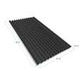 thumbnail image 4 of Fram Trak Deluxe Colors Adhesive Replacement Window Air Conditioner Side Panels, 19"H x 12"W Black, 4 of 6