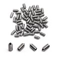 thumbnail image 1 of MroMax Juego de puntas de tornillos M3x6 mm de acero inoxidable 304, cabeza hexagonal interna, tornillos de punta de copa, tornillos de punta de cono plateados para perilla de puerta de toallero, 50 u, 1 of 5