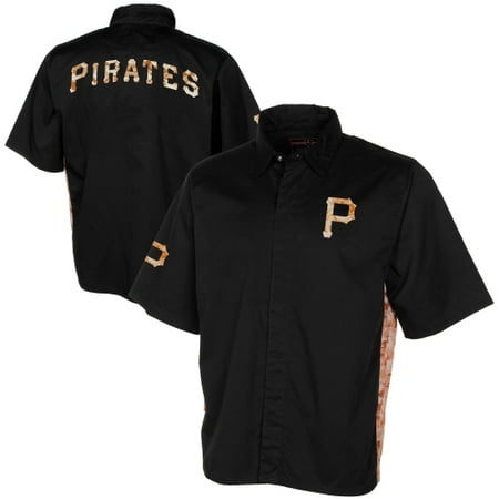 Pirate Skull Baseball Jersey - Pittsburgh Pirates Digital Camo Baseball Jersey - Black