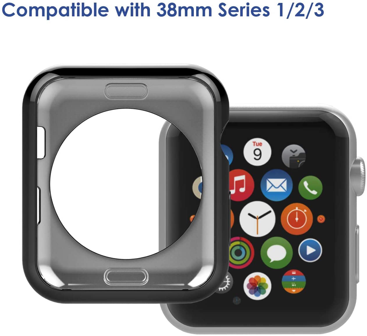 Anjoo [5-Pack] Apple Watch 42mm Case, iPhone Watch Slim TPU All-Around  Protective Clear Cover Case for iWatch 42mm | Walmart Canada