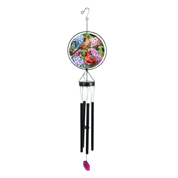 Briarwood Lane Perched Cardinals Illuminated Wind Chime