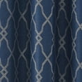 thumbnail image 4 of VCNY Home Smith Navy Trellis Rod Pocket Blackout Curtain Panel, 52" x 90", 4 of 5